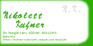 nikolett kufner business card